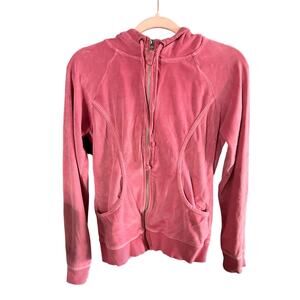 Y2K Sport Zara Pink Velour Zip up Juicy Couture Inspired Jacket Size Large